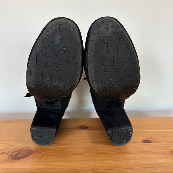 Le Chateu | Black Faux Suede Ankle Boots - Picture 6 of 6